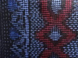 アンティーク　更紗模様織り出し本場村山泥大島紬着物アンサンブル